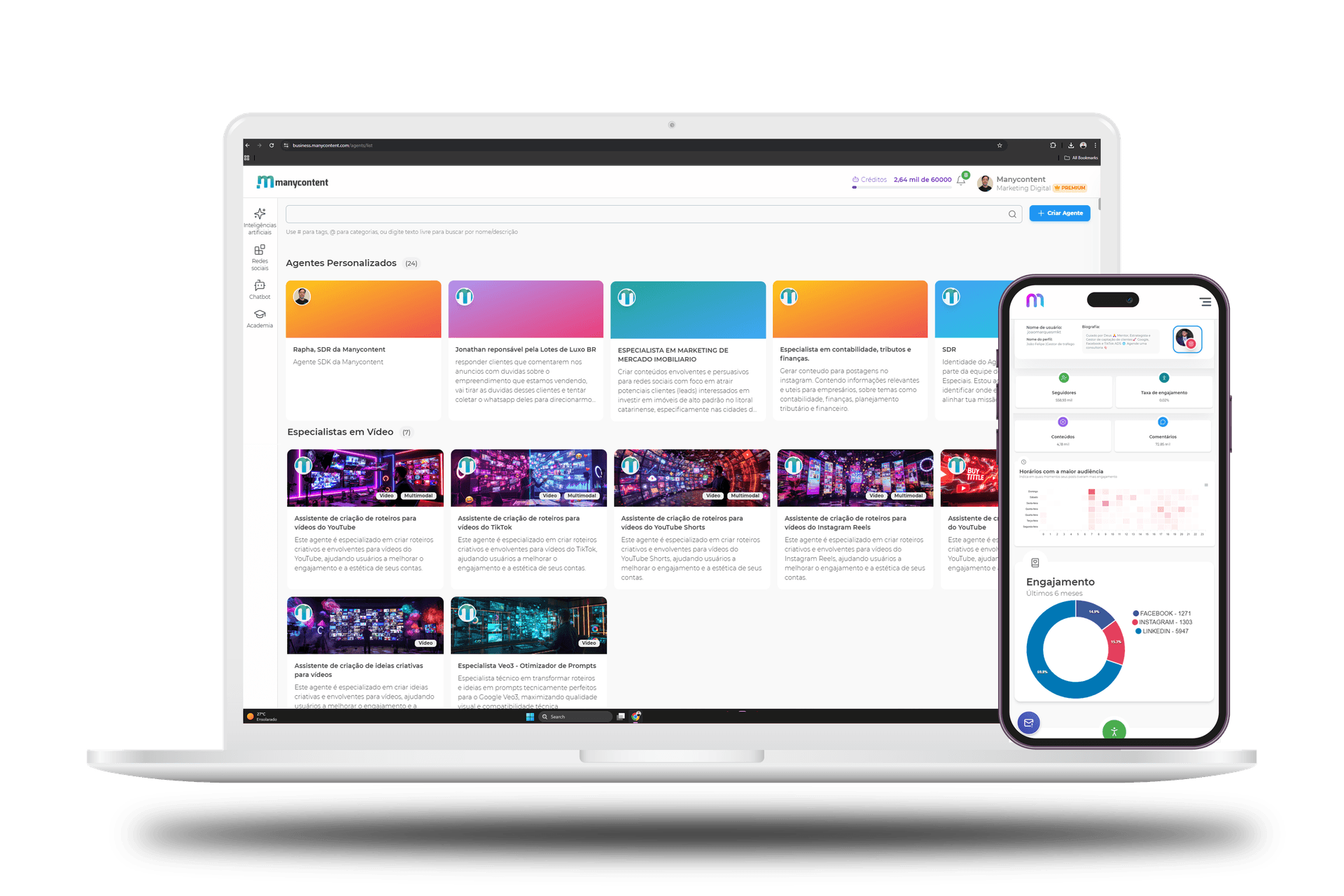 Many Text and Media Section