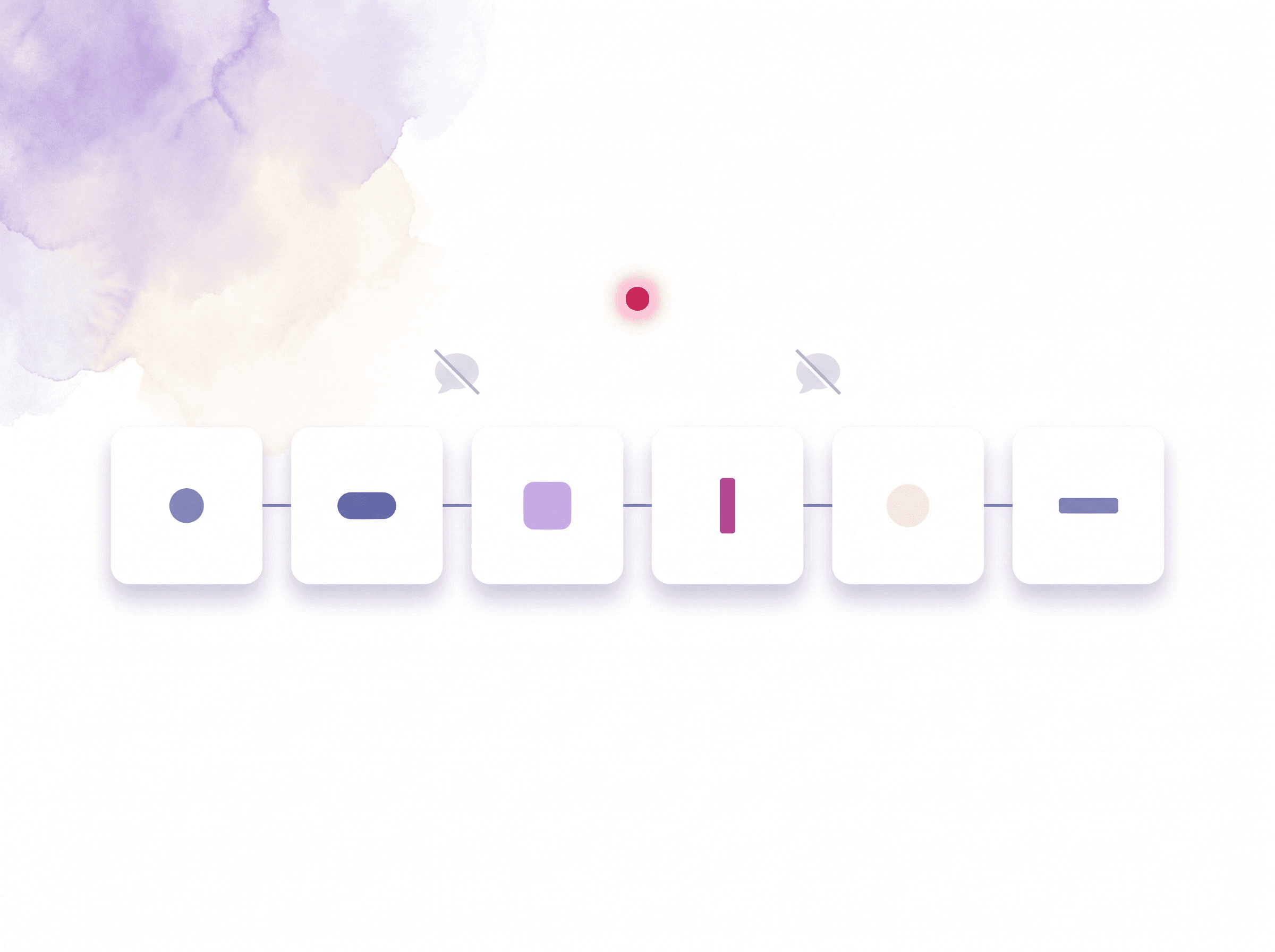 Corporate marketing process chain with connected stages and no manual handoffs between them
