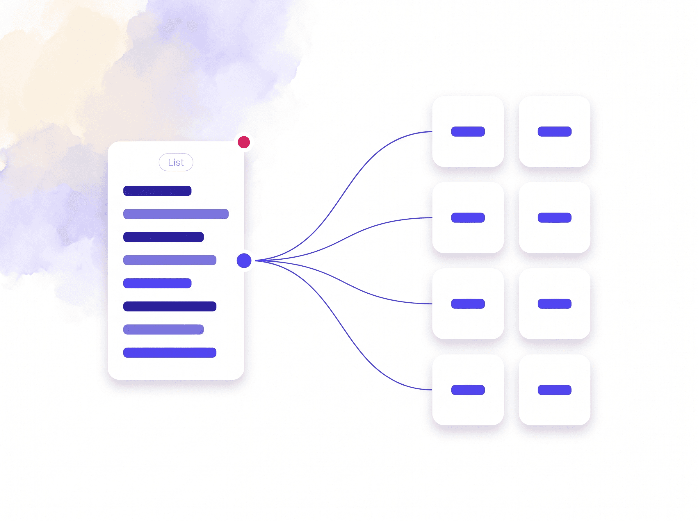 List block multiplying one input into several parallel runs