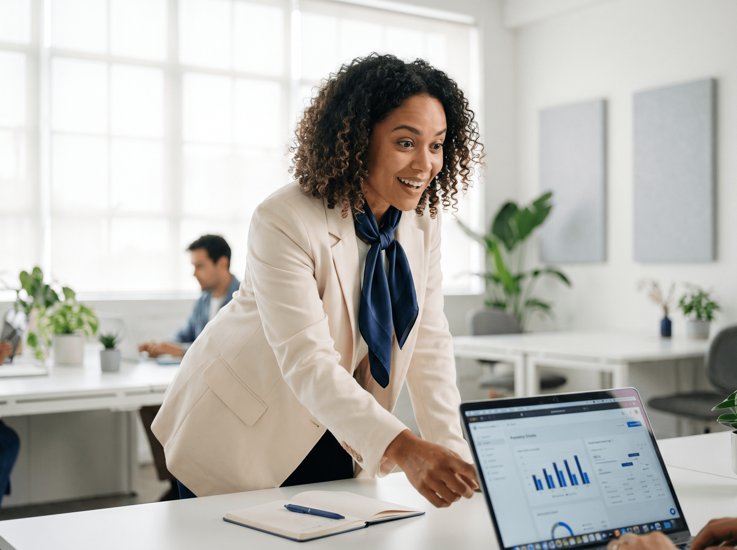 Professional discovering their own brand mentioned in an AI answer