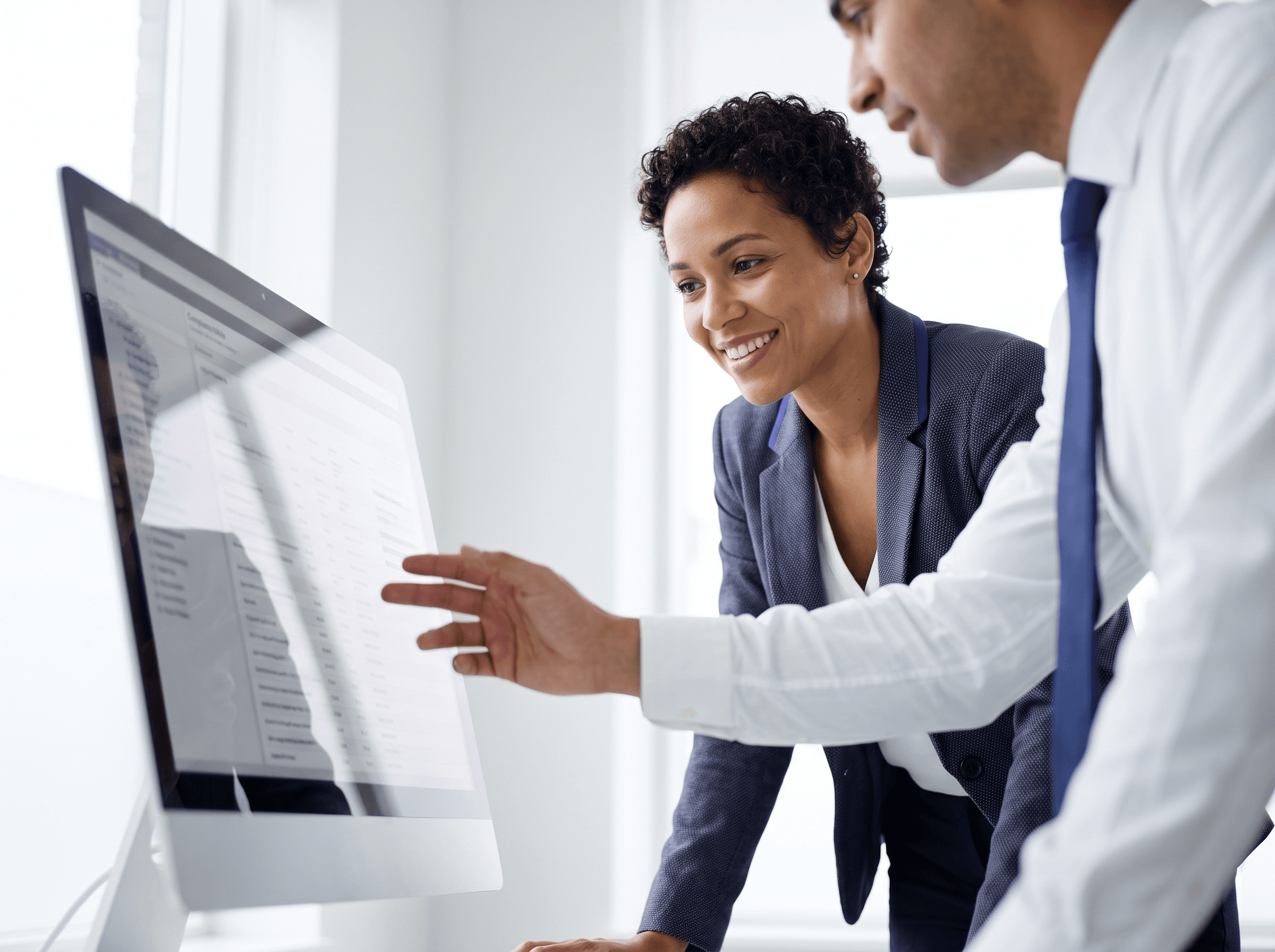 Security specialist reviewing the compliance dashboard
